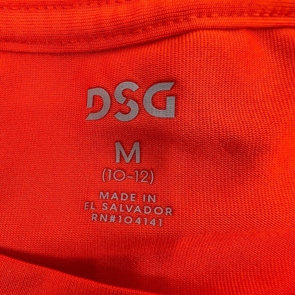 DSG Red Basketball "Dribble Dribble" Short Sleeve Shirt Size Med Boy's - Picture 2 of 5